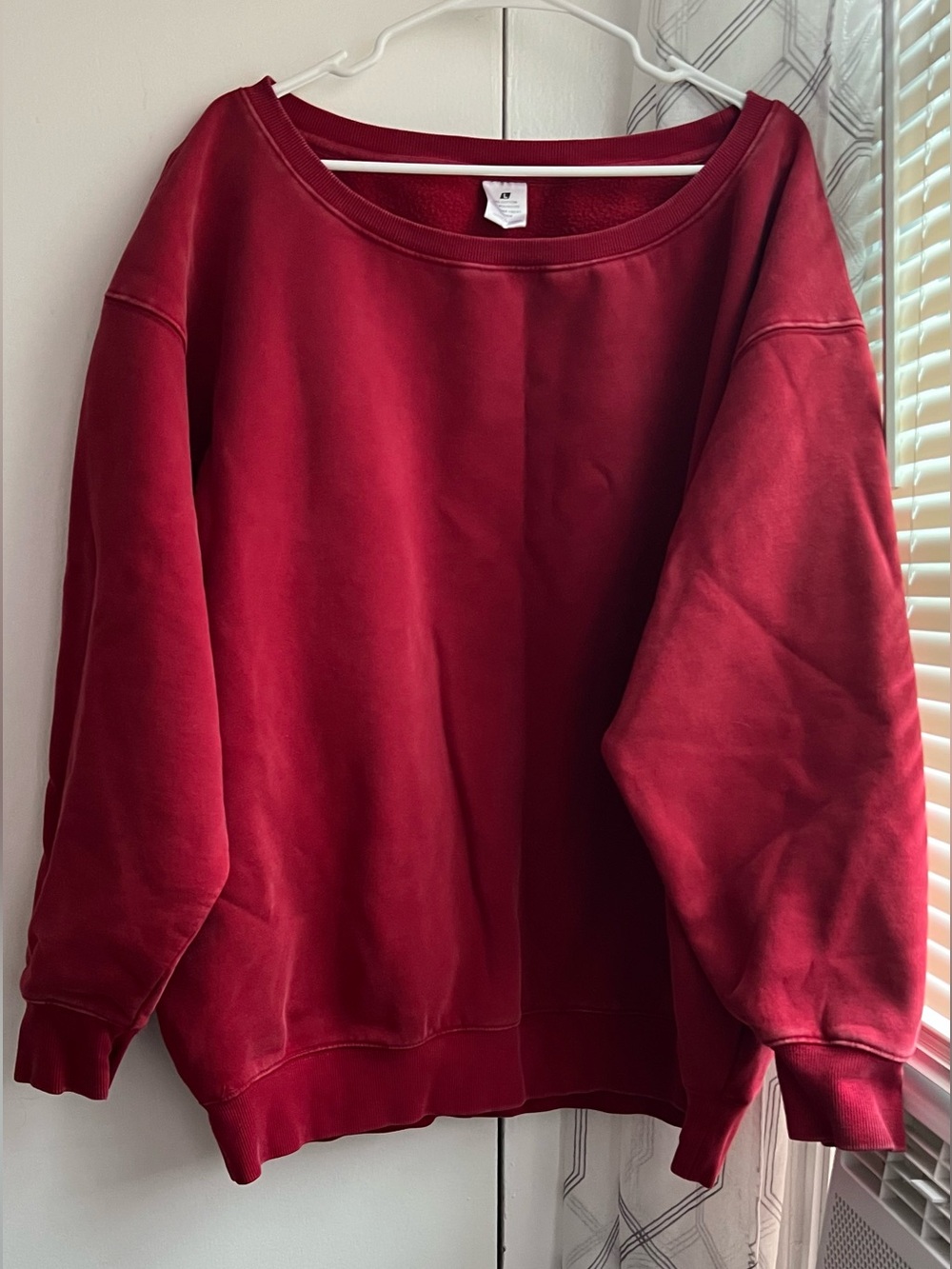 Classic Crimson Crewneck Sweatshirt